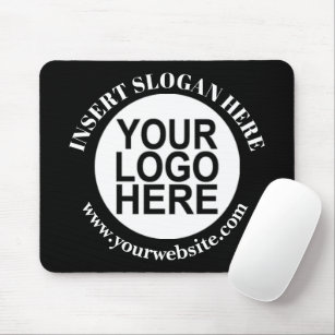 Custom Company Logo Promotional Black Mouse Pad