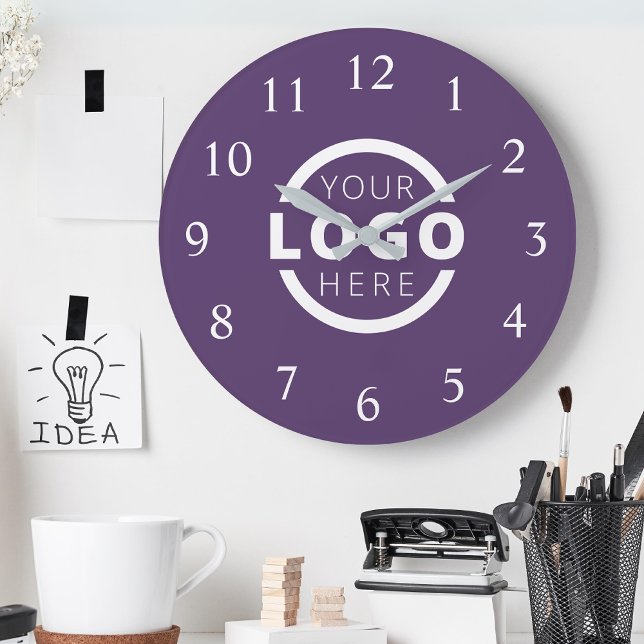 Custom Company Logo Promotional Branded Large Clock (Creator Uploaded)