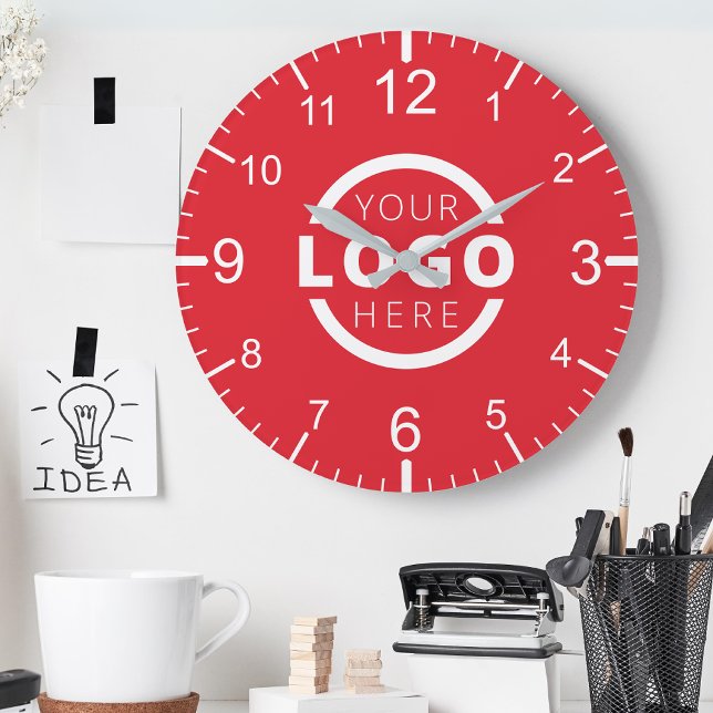 Custom Company Logo Promotional Branded Round Clock (Creator Uploaded)