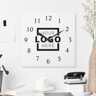 Custom Company Logo Promotional Branded Square Wall Clock