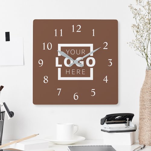 Custom Company Logo Promotional Branded Square Wall Clock