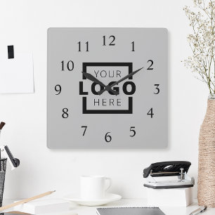 Custom Company Logo Promotional Branded Square Wall Clock