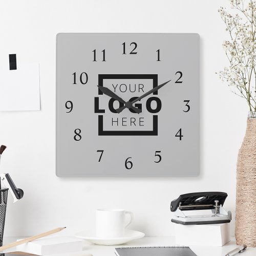 Custom Company Logo Promotional Branded Square Wall Clock