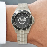 Custom Company Logo Promotional Branded Watch at Zazzle
