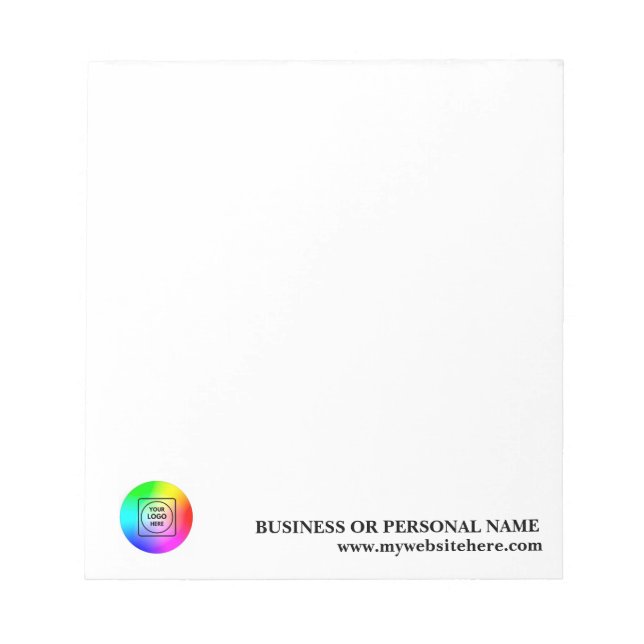 Custom Company Logo Promotional Bulk Notepad (Front)