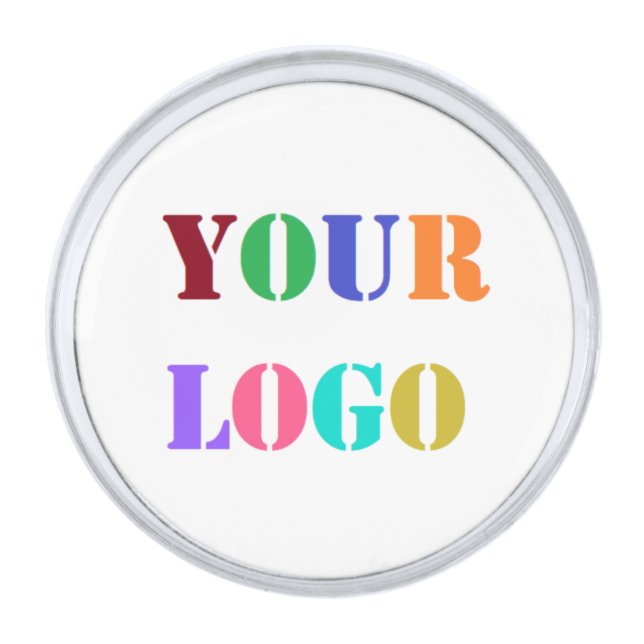 Custom Company Logo Promotional Business Lapel Pin (Front)