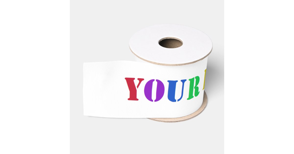 Custom Company Logo Promotional Business Ribbon | Zazzle