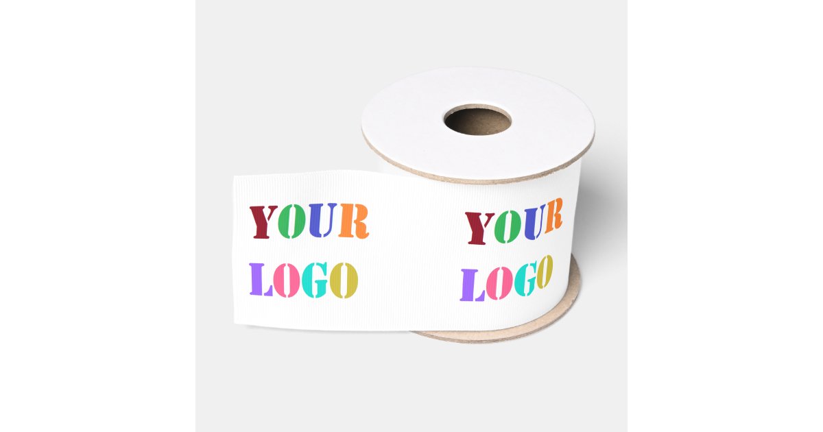 Custom Company Logo Promotional Business Ribbon | Zazzle