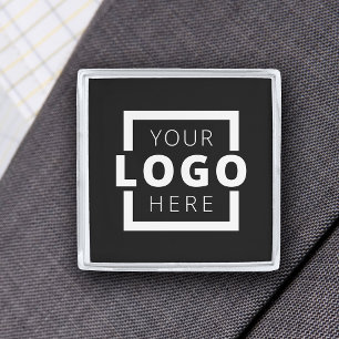 Custom Company Logo Promotional Business Silver Finish Lapel Pin