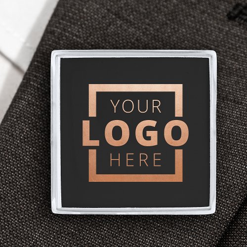 Custom Company Logo Promotional Business Silver Finish Lapel Pin