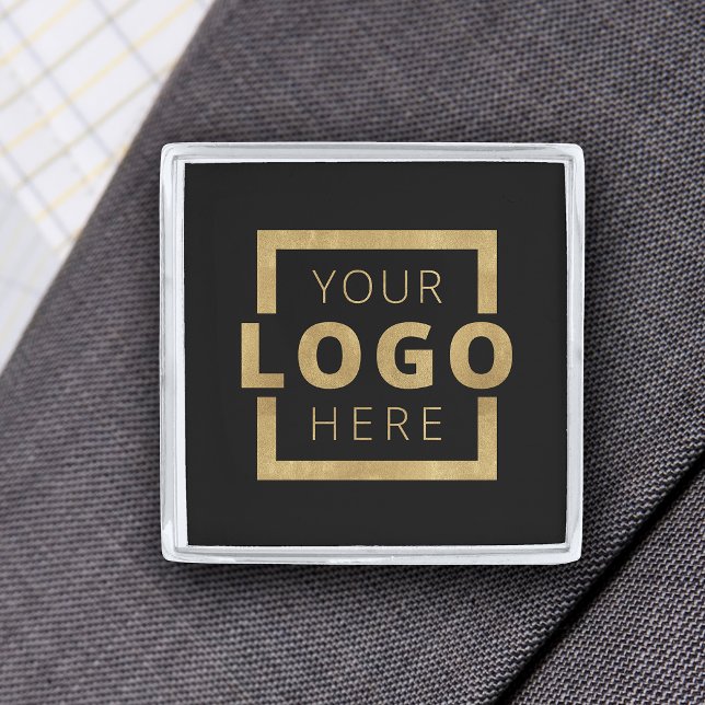 Custom Company Logo Promotional Business Silver Finish Lapel Pin (Creator Uploaded)
