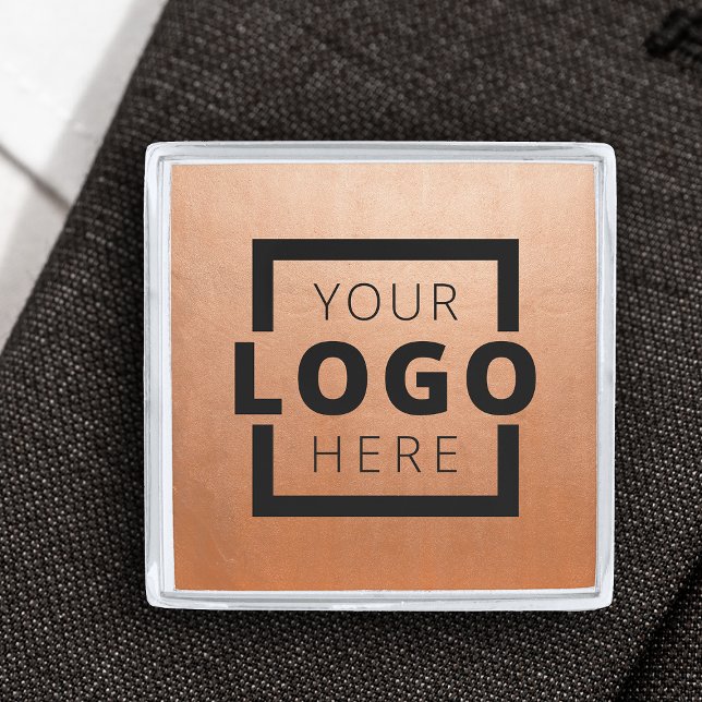 Custom Company Logo Promotional Business Silver Finish Lapel Pin (Creator Uploaded)