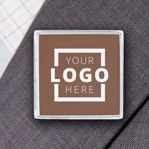 Custom Company Logo Promotional Business Silver Finish Lapel Pin