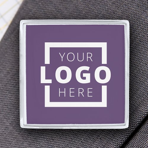 Custom Company Logo Promotional Business Silver Finish Lapel Pin