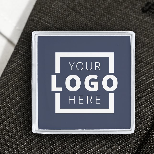 Custom Company Logo Promotional Business Silver Finish Lapel Pin (Creator Uploaded)