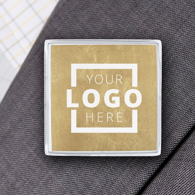 Custom Company Logo Promotional Business Silver Finish Lapel Pin (Creator Uploaded)