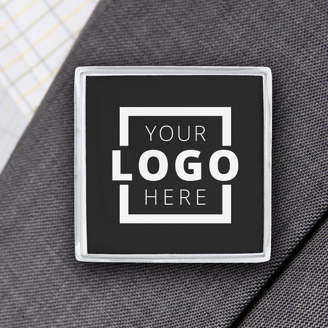 Custom Company Logo Promotional Business Silver Finish Lapel Pin (Creator Uploaded)