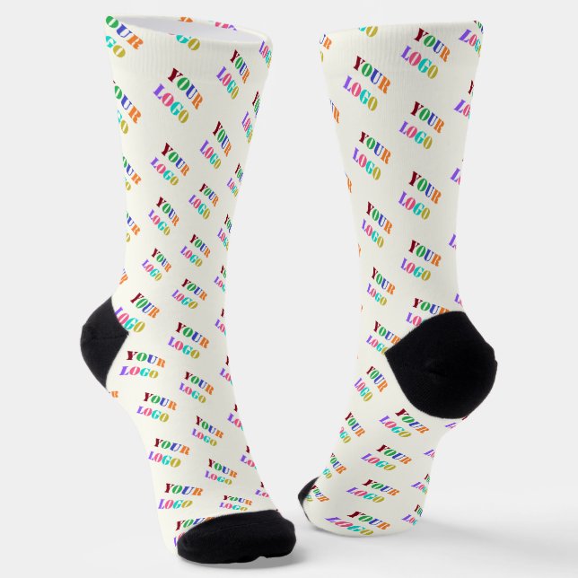 Custom Company Logo Promotional Business Socks (Angled)