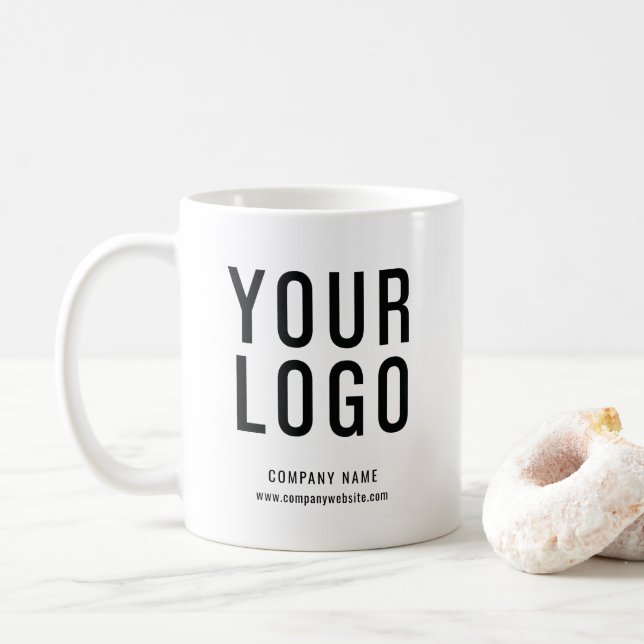 Custom Company Logo Promotional Coffee Mug (With Donut)