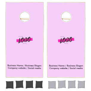 Custom Company Logo Promotional Corporate Event   Cornhole Set