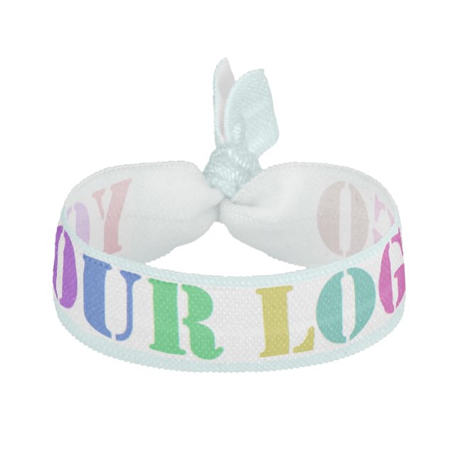 Custom Company Logo Promotional Elastic Hair Tie (Front)