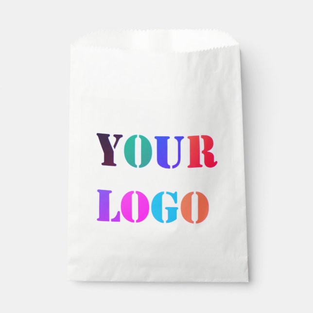 Custom Company Logo Promotional Favor Bag Template (Front)