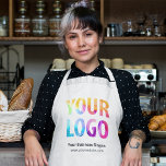 Custom Company Logo Promotional Uniform Adult Apron<br><div class="desc">Easily personalize this custom apron with your own company logo. Promotional aprons custom branded with your business logo can be a uniform for employees, wait staff, and workshops, or promotional giveaways for customers. This apron with pocket is ideal for a catering company, chef, restaurant, bakery, grocery store owner, paint shop,...</div>