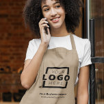 Custom Company Logo Promotional Uniform Long Apron<br><div class="desc">Easily personalize this custom apron with your own company logo. Promotional aprons custom branded with your business logo can be a uniform for employees, wait staff, and workshops, or promotional giveaways for customers. This apron with pockets is ideal for a catering company, chef, restaurant, bakery, grocery store owner, paint shop,...</div>