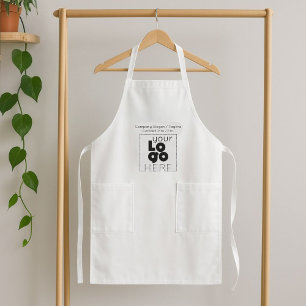 Custom Company Logo Promotional Uniform Pocketed Long Apron