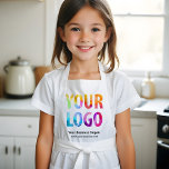 Custom Company Logo Promotional Uniform School Kids' Apron<br><div class="desc">Easily personalize this custom apron with your own company logo. Promotional aprons custom branded with your business logo can be a uniform for employees,  wait staff,  and workshops,  or promotional giveaways for customers. This apron with pocket is ideal for kids. Available in other colors. No minimum order quantity.</div>