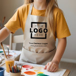 Custom Company Logo Promotional Uniform School Kids' Apron<br><div class="desc">Easily personalize this custom apron with your own company logo. Promotional aprons custom branded with your business logo can be a uniform for employees,  wait staff,  and workshops,  or promotional giveaways for customers. This apron with pocket is ideal for kids. Available in other colors. No minimum order quantity.</div>