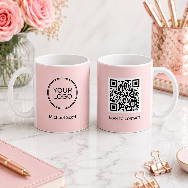 Custom Company Logo QR Code Mug | Personalized  (Creator Uploaded)