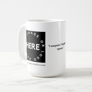 Custom Company Logo & QR Corporate Promotional Coffee Mug