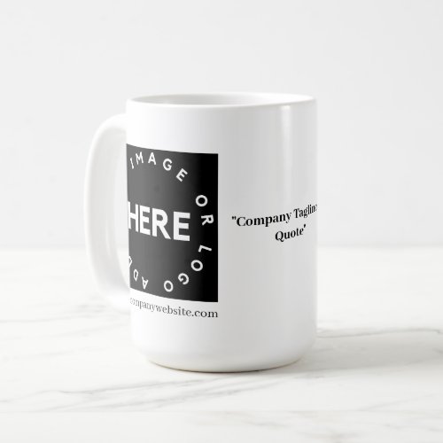 Custom Company Logo  QR Corporate Promotional Coffee Mug