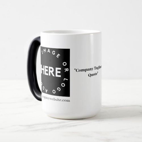 Custom Company Logo  QR Corporate Promotional Magic Mug