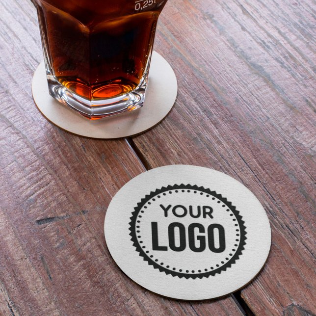 Custom Company Logo Round Paper Coaster (Creator Uploaded)