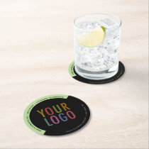 Custom Company Logo Round Paper Pulpboard Coasters Custom Company Logo Round Paper Pulpboard Coasters