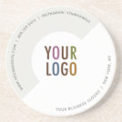 Custom Company Logo Round Sandstone Coaster Custom Company Logo Round Sandstone Coaster