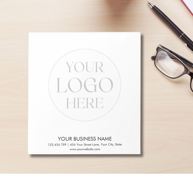 Custom Company Logo Simple Promotional Business Notepad (In situ)