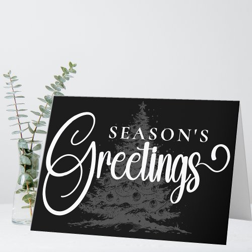 Custom Company Logo Small Business Christmas Holiday Card
