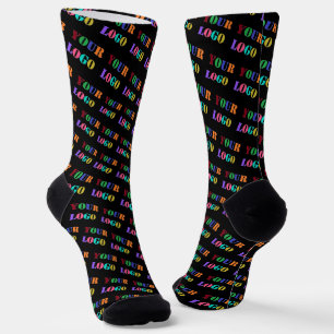 Custom Company Logo Socks - Choose Color