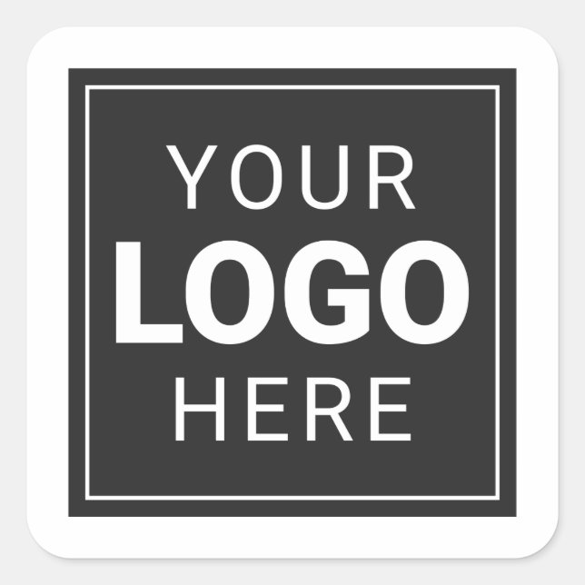 Custom Company Logo Square Sticker (Front)