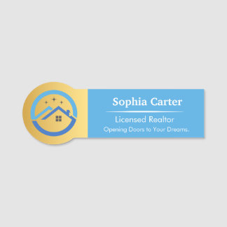 Custom Company Logo Staff Name Tag Design