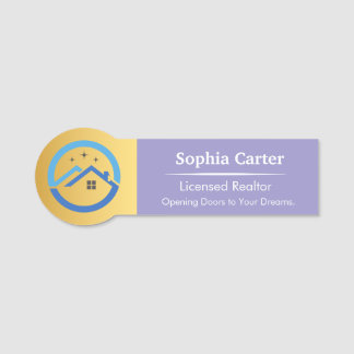 Custom Company Logo Staff Name Tag Design
