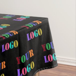 Custom Company Logo Tablecloth - Choose Colors