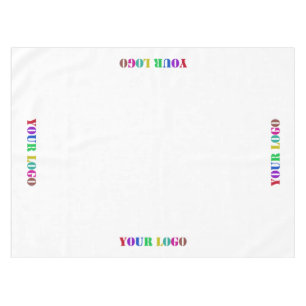 Custom Company Logo Tablecloth Template Your Color