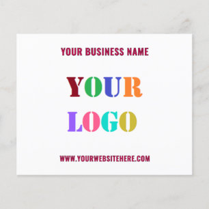 Custom Company Logo Text and Color Business Flyers