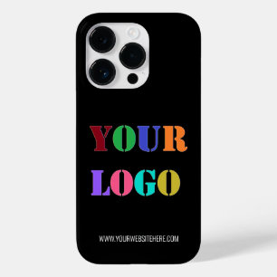 Custom Company Logo Text and Colors Business Case-Mate iPhone 14 Pro Case