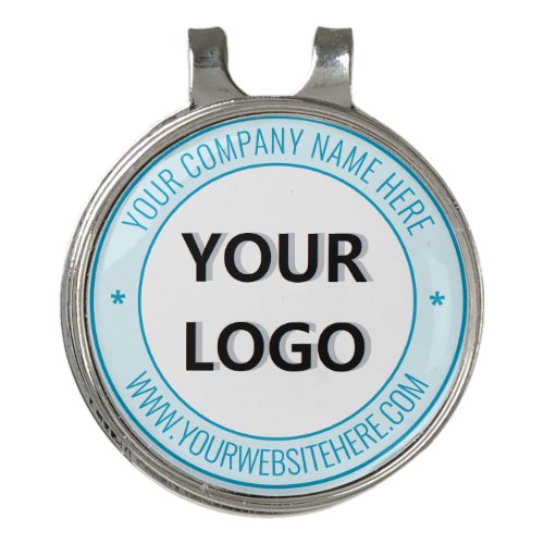 Custom Company Logo Text and Colors Golf Hat Clip