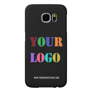 Custom Company Logo Text and Colors Your Business Samsung Galaxy S6 Case